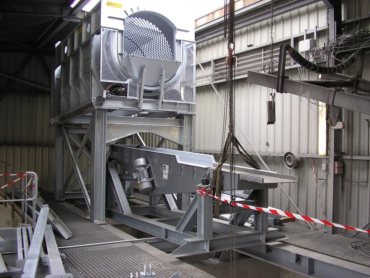 Installation d'équipements de convoyage par l'équipe ATRM